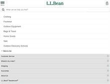 Tablet Screenshot of llbean.com